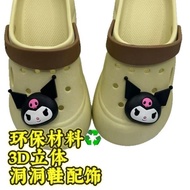 jibbitz jibbitz crocs Kuromi Hole Shoes Three-Dimensional Shoe Buckle Hole Shoes Flower Shoe Buckle 