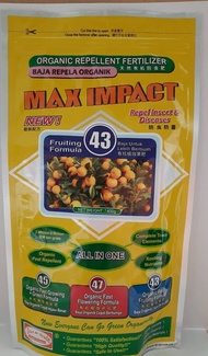 MAX IMPACT 43_Organic Fertilizer_Baja Organik_Baja Buah_Baja Biru_Fruiting Fertilizer_1kg