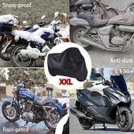 [Eleanos☪] 2.5m Waterproof Motorcycle Cover Shelter Rain UV All Weather Protection Raincoat for moto