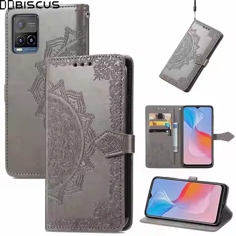 Luxury Flower Leather Flip Case For Vivo Y11S Y21 Y21S Y33S Y52 Y72 V21e V21 5G Y 21 52 72 Wallet Ph