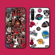 Realme C25Y XT X2 V11 V25 OL72 nba logo Soft black TPU phone case