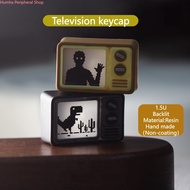 Humha artisan keycap Television keycap 1.5U keycap Hand made Resin keycap personalized keycap custom