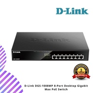 D-Link DGS-1008MP 8-Port Desktop Gigabit Max PoE Switch