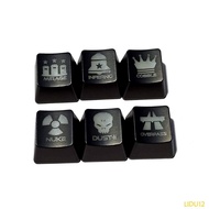 Lidu12 Thicken Keycaps ABS Dye Upgrade Keycap 6Pcs Set OEM Profile Translucent Keycaps