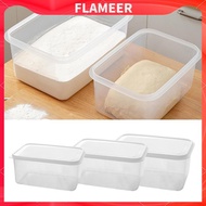 [FlameerMY] Pizza Dough Proofing Box Pizza Dough Tray Containers for Food Pizza Dough Transparent fo