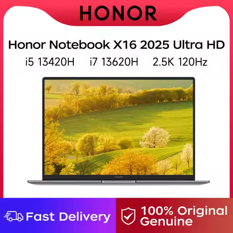 Honor Laptop X16 Ultra HD 2025 16-inch 13th Gen Core i5 13420H/ i7 13620H 16GB 1TB/2TB 120Hz 2.5K Ul