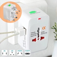 MYHZ_ Power Socket Adapter Universal Travel Dual USB Adapter Plug Socket Charger Travel Adapter Plug