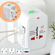 QLADY_ Power Socket Adapter Universal Travel Dual USB Adapter Plug Socket Charger Travel Adapter Plug International