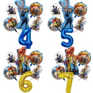 Zootopia 2 Balloon Children's Birthday Party Decoration Ball Number Digit 1-10 Balloon Set Christmas