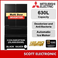 [Delivery By Seller Kedah &amp; Penang] Mitsubishi 630L 4-Door Multi Drawer Refrigerator MR-LX68EM  (Glass Door + Ice Maker)