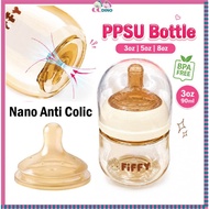 FIFFY NANO ANTI-COLIC PPSU BOTTLE WITH NANO TECH SILICONE TEAT BOTOL SUSU NEWBORN