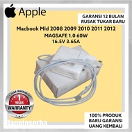 Charger Macbook Mid 2008 2009 2010 2011 2012 MAGSAFE 1 60W 16.5V 3.65A A1172 A1181 A1184 A1185 A1278