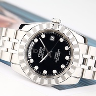 Tudor (TUDOR) Classic Series Automatic Mechanical Men's Watch 41mm Diamond-Studded Day Week Dual Calendar