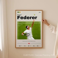 Tennis star Federer Alcaraz Poster Wall Art Print Poster Decorative Mural Modern Home Decor Birthday