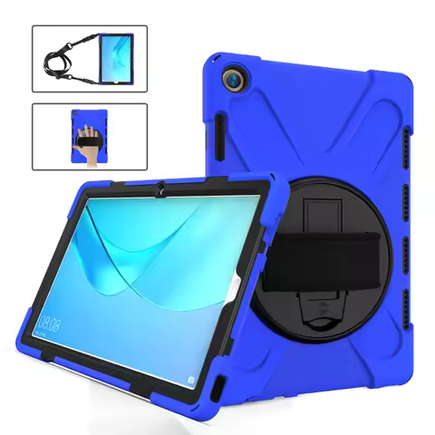 New Armor For Huawei Mediapad M5 10.8 Case CMR-AL09 W09 10 Pro CMR-W19 360 Hand Strap Shockproof Sta