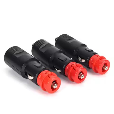 1PC Universal 12V-24V Car Cigarette Lighter Plug Socket Power Plug Connection Cigaret Socket Adaptor