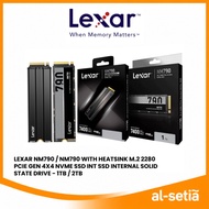 LEXAR NM790 / NM790 WITH HEATSINK M.2 2280 PCIE GEN 4X4 NVME SSD INT SSD INTERNAL SOLID STATE DRIVE 