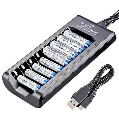 8 Slot 1.2V 18650 Charger Lii-PD4 USB Independent Charging Electronic 16340 14500 26650 Battery Char