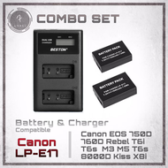 แบตเตอรี่กล้อง Canon LP-E17 สำหรับกล้อง Canon EOS Rebel T6i 750D T6s 760D M3 M5 T6s 8000D Kiss X8i