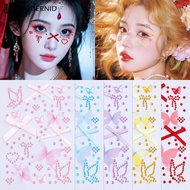 Thai Shop Ribbon Bow Front Sticker Self-Adhesive Artificial Diamonds Stickers Cosmetics Face-em Deco