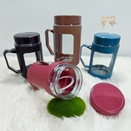 500ml Glass Mug Bottle Tumbler Drinking Glass Cup Glass Cup Handle