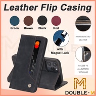 Vivo V60/V50 lite/V30e/V30 Pro/V29/V27/V23E/V25 PRO Leather Magnet Lock Flip Bag Case Casing