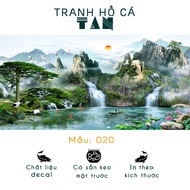 Fish tank sticker 70x45cm - 3D glue fish tank Decal, many designs to choose from