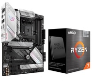 Micro Center AMD Ryzen 7 5700X3D CPU Processor Bundle with ASUS ROG Stix B550-A AMD AM4 Ryzen 5000 A