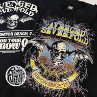 NEW TSHIRT AVENGED SEVENFOLD A7X [ ON TOUR ]200GSM HIGH COLLAR VINTAGE PRINT SERAP