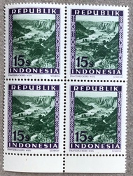 PW143-PERANGKO PRANGKO INDONESIA WINA,15 SEN REPUBLIK,BLOK 4