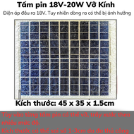 [HCM]Tấm pin 35 x 57cm năng lượng mặt trời 25w 30w 12v sạc bình hoặc 18v