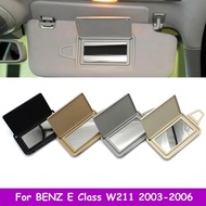 W211 Car Interior Sun Shade Visor Makeup Cosmetic Mirror Cover For Mercedes Benz E Class 2003-2006 E