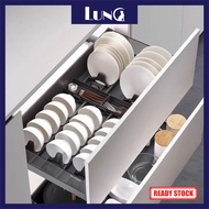 Aluminum Alloy and ABS Material Adjustable Divider Cutlery Utensil Dish Bowl Plate Storage Drawer Cu