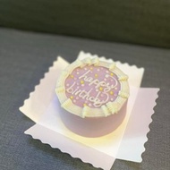 限自取 三日前預定 巴克叔叔 4吋粉紫簡約 寵物蛋糕 狗狗蛋糕