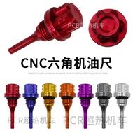 Bahagian Hiasan Dipstick Minyak Heksagon CNC Motosikal GY6 Jinzhan BWS Guangyang 125CC Dipstick Miny