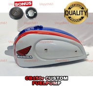 Tangki Cat CB150R CB150 Ducati Scrambler Custom Fuelpump injeksi Motif 3 in 1