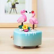 【紅鶴翻糖蛋糕】迷你愛心雙旋轉音樂盒 情人節禮物 結婚禮物