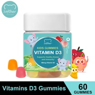 SOFTHER Vitamin D3 Gummy Vitamins for Kids Vitamins for Immune System Kids Immune Health Vitamin Sup