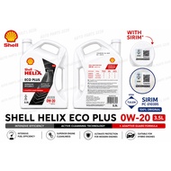 SHELL HELIX 0W-20 ECO PLUS FULLY SYNTHETIC 3.5Litre
