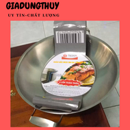 Chảo Inox Ba Lớp Đáy Từ Ticook - 2 quai sâu 3 lớp inox 304 size 20cm~32cm