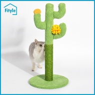 Cactus Cat Scratching Post Climbing Tree Sisal Scratcher Kitten Interactive Toy Scratch Play for Gri