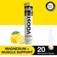 VOOST Magnesium + Muscle Support Lemon 20 Effervescent Vitamin Tablets to support Muscle Health & Po