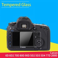 Tempered Glass Screen Protector LCD For Canon EOS R/R3/6D/6D/70D/80D/90D/200D/5D2/5D3/5D4/5D/5DSR/77D