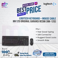 Logitech Keyboard + Mouse Cable Mk120 Original Official Warranty (Mk-120)