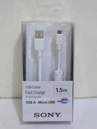 SONY Micro USB 充電線 傳輸線 1.5M (CP-AB150)