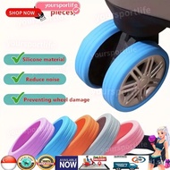 jw001Luggage Wheels Protector Silicone Wheels Caster Shoes Travel Luggage Suitcase Reduce Noise Wheels Cover Accessories Luggage Wheel