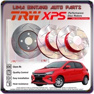 Perodua Axia D74A Front Brake Disc Rotor Performance TRW XPS