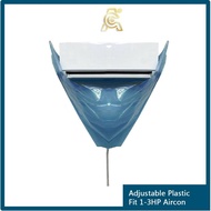 ACE Aircon Service Adjustable Plastic Magic Tape FIT 1Hp-3Hp Air con Air conditioning DIY CLEANING BAG COVER