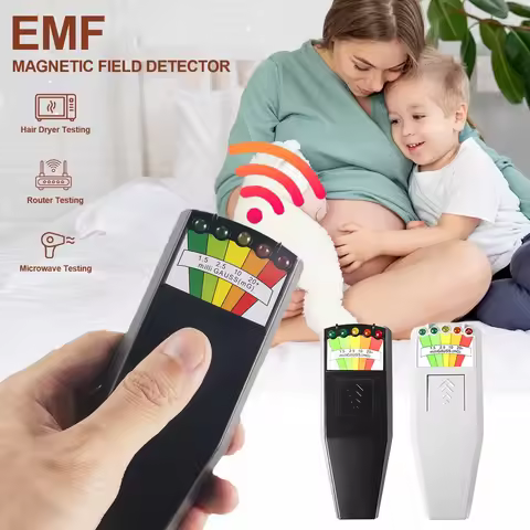 Electromagnetic Field Radiation Tester EMF Reader Electromagnetic Detector Magnetic Field Meter 5 LE