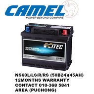 Camel Hitec MF 50B24 NS60LS NS60L NS60R NS60RS 430CCA WALK IN ONLY